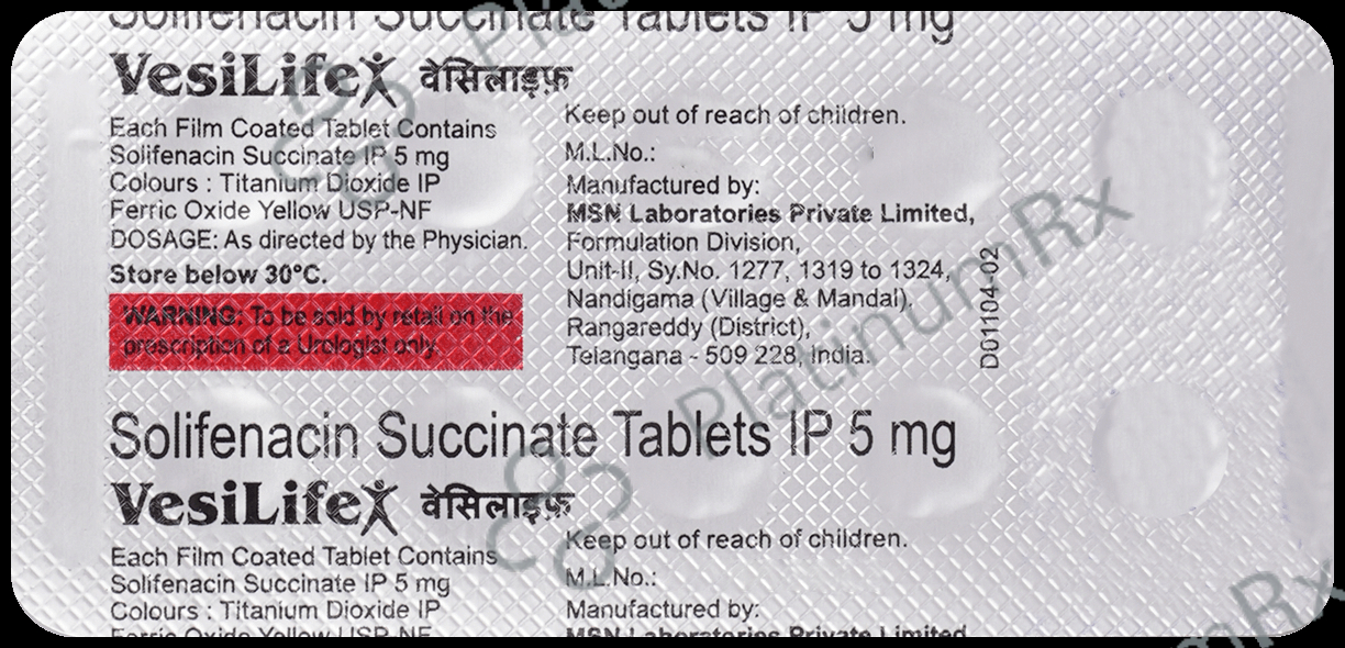 Vesilife 5mg Tablet 10s