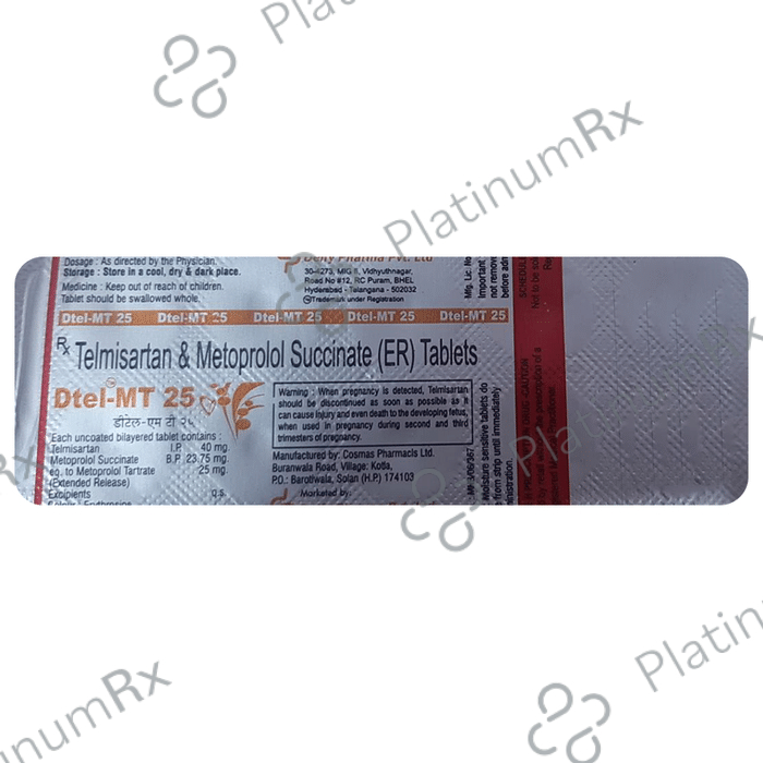 Dtel-MT 25 Tablet ER