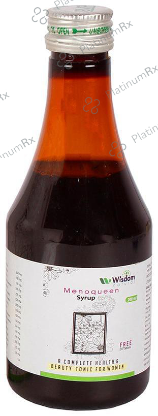 Wisdom Natural Menoqueen Syrup 200ml with 24 Tablet Free