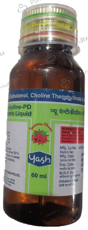 New Ventiphylline PD 1.5 mg/50 mg/0.5 mg Syrup