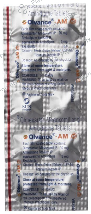 Olvance AM 20 5/20mg Tablet 10s