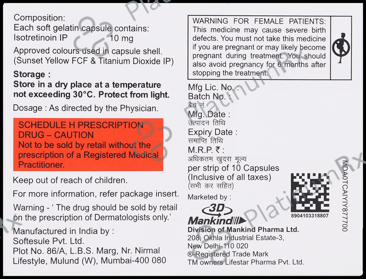 Zitblow 10mg Soft Gelatin Capsule 10s