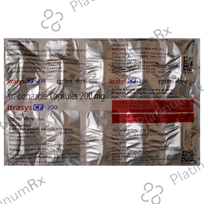 Itrasys CF 200 Capsule 10 Capsule