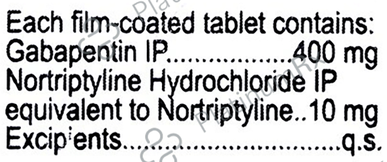 Pentanerv NT 400/10mg Tablet 15s
