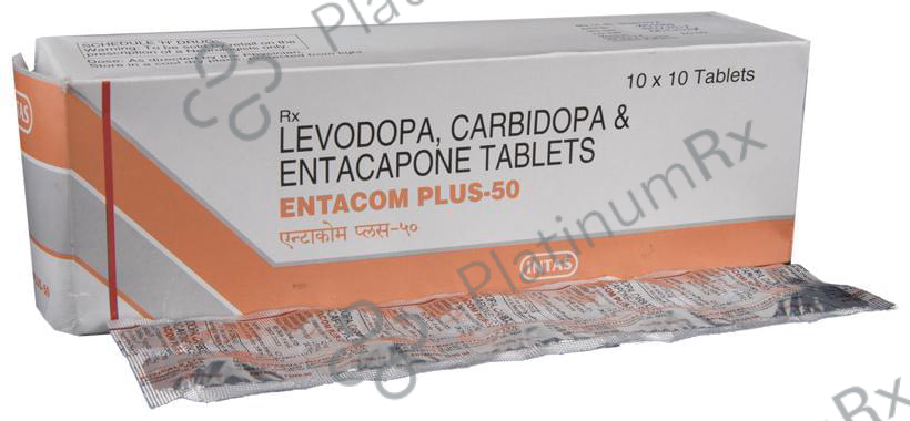 Entacom Plus 50 12.5/200/50mg Tablet 10s