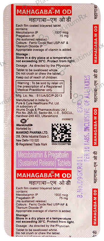 Mahagaba-M OD Tablet SR