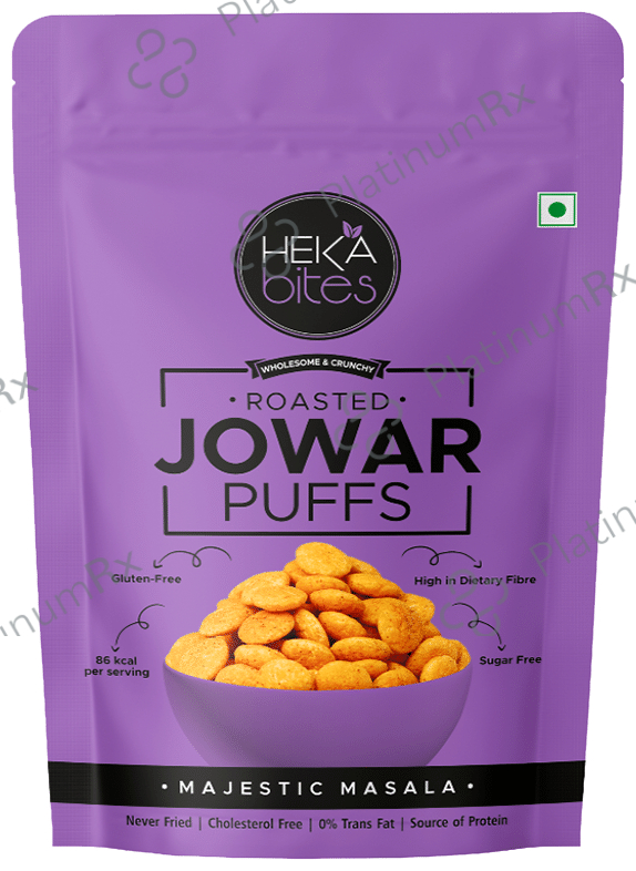 Heka Bites Roasted Jowar Puffs (40gm Each) Majestic Masala