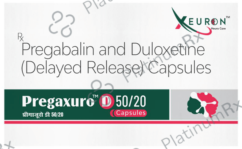 Pregaxuro D 50/20 Capsule DR