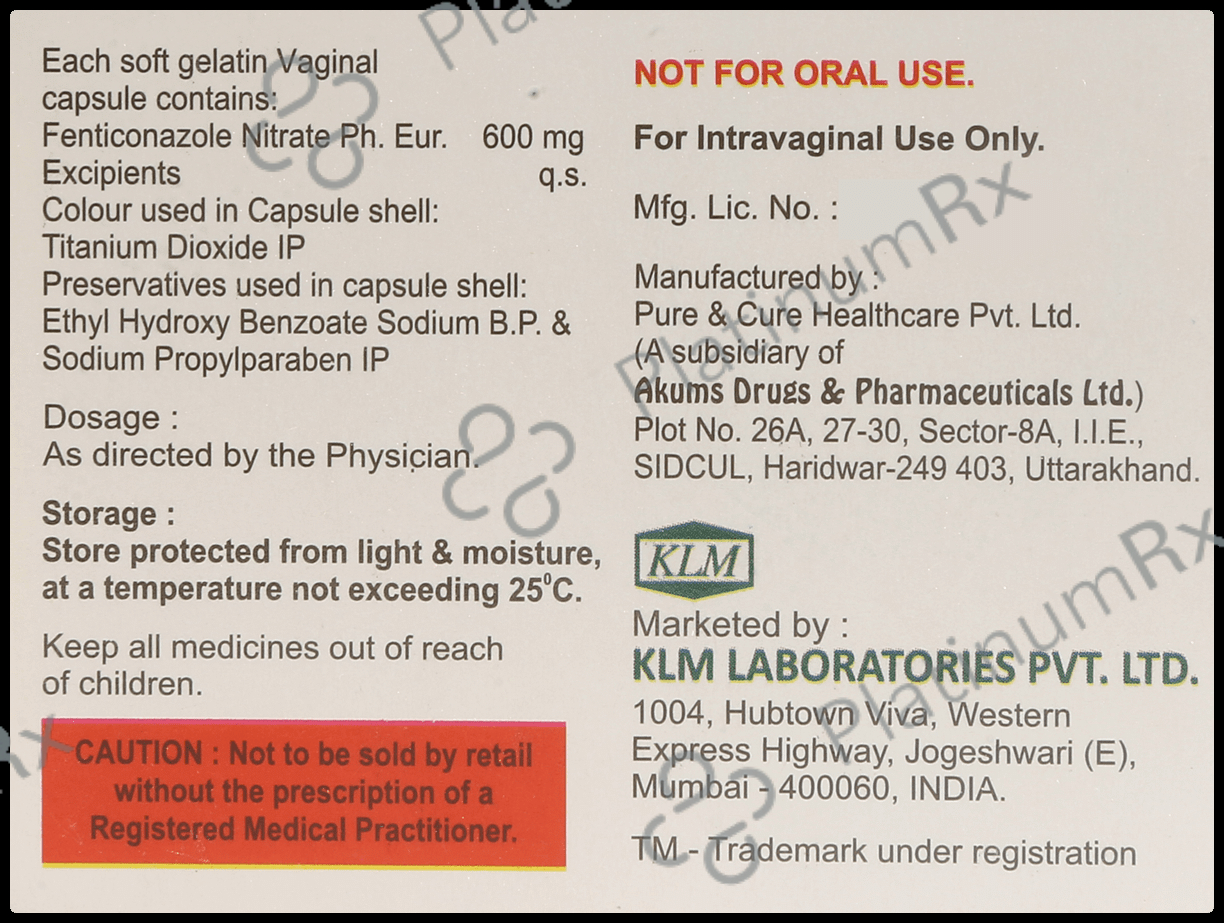Fentispor 600mg Capsule