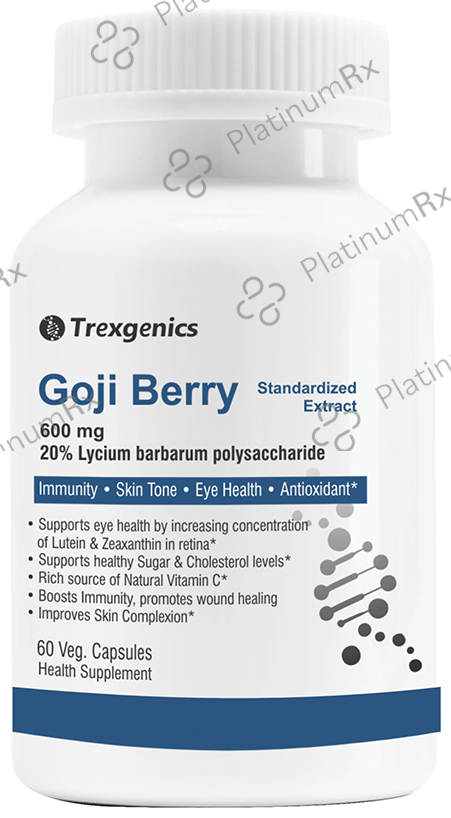 Trexgenics Goji Berry 600mg Veg. Capsules