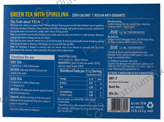 Sprig Green Tea with Spirulina