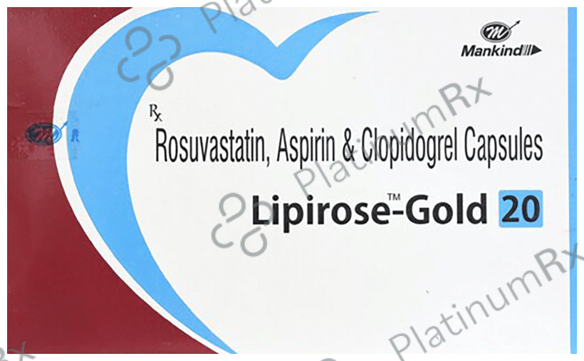 Lipirose Gold 20/75/75mg Capsule 10s