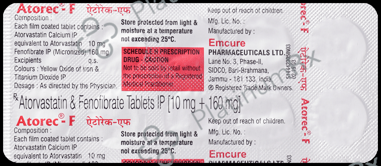 Atorec F 10/160mg Tablet 10s