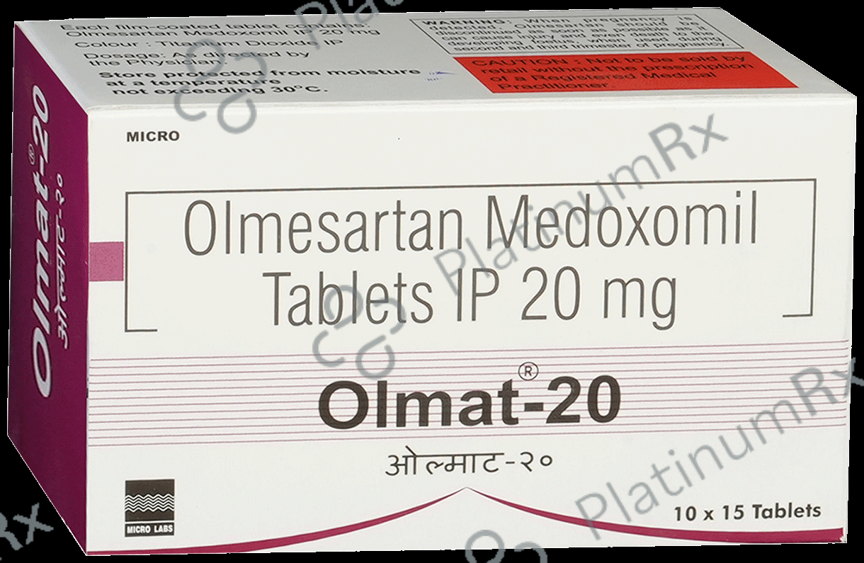 Olmat 20mg Tablet 15s