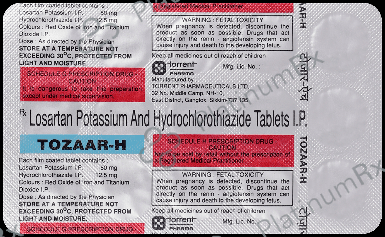 Tozaar H 12.5/50mg Tablet 15s