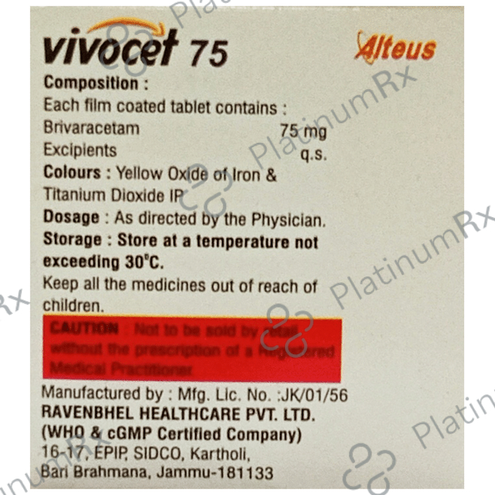 Vivocet 75 Tablet 10 Tablet