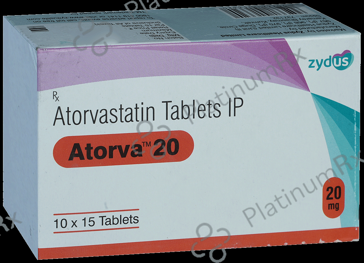 Atorva 20mg Tablet 15s