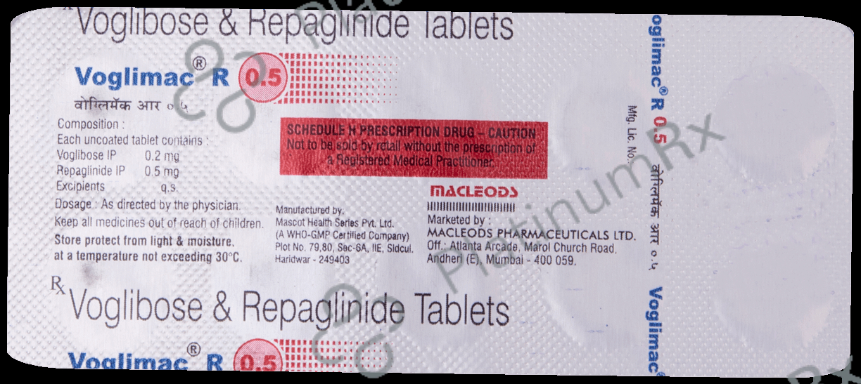 Voglimac R 0.5mg/0.2mg Tablet