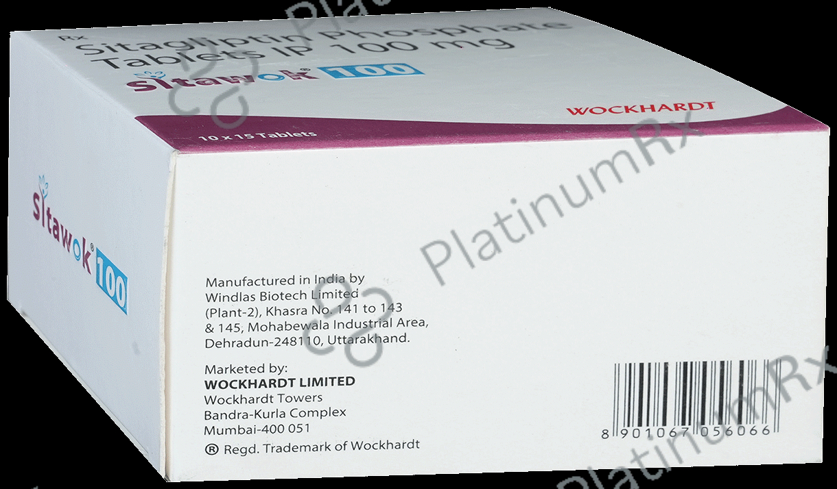 Sitawok 100mg Tablet 15s