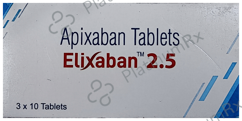 Elixaban 2.5mg Tablet 10s