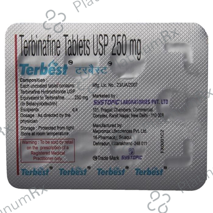 Terbest 250mg Tablet 7s