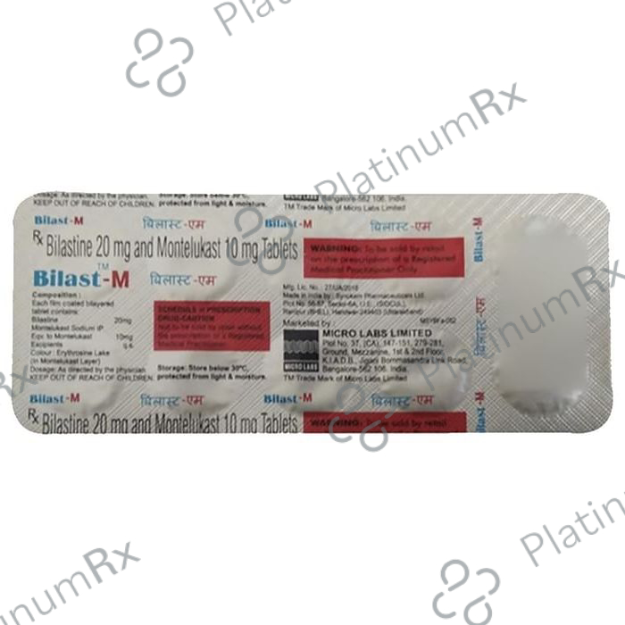 Bilast M 20mg/10mg Tablet