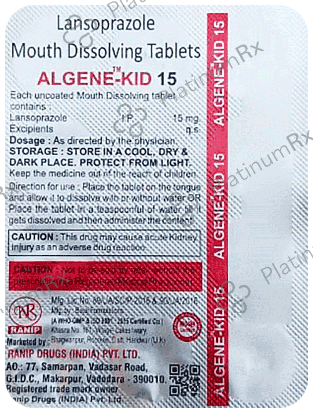 Algene-Kid 15 Tablet MD Orange