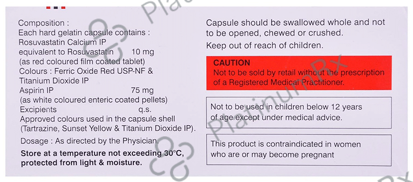 Consivas Asp 75/10mg Capsule 10s