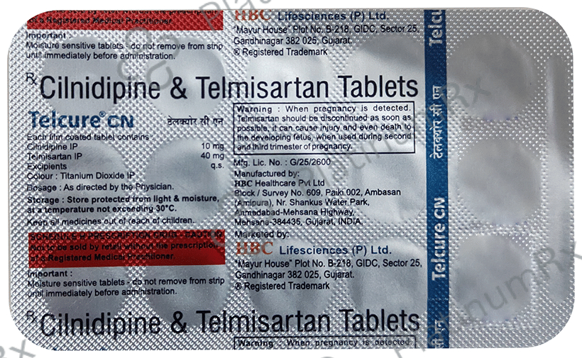 Telcure CN 10/40mg Tablet 15s