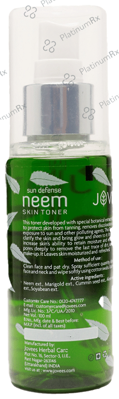 Jovees Sun Defence Neem Skin Toner