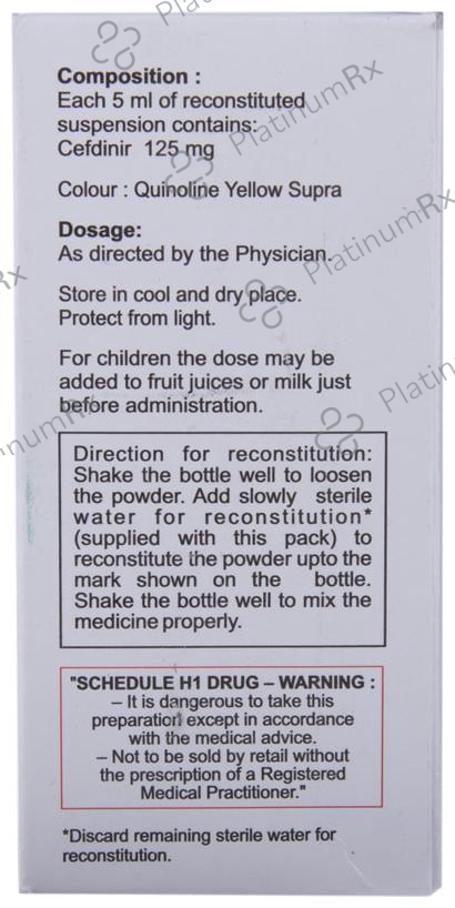 Cefrine 125mg Oral Suspension 30ml