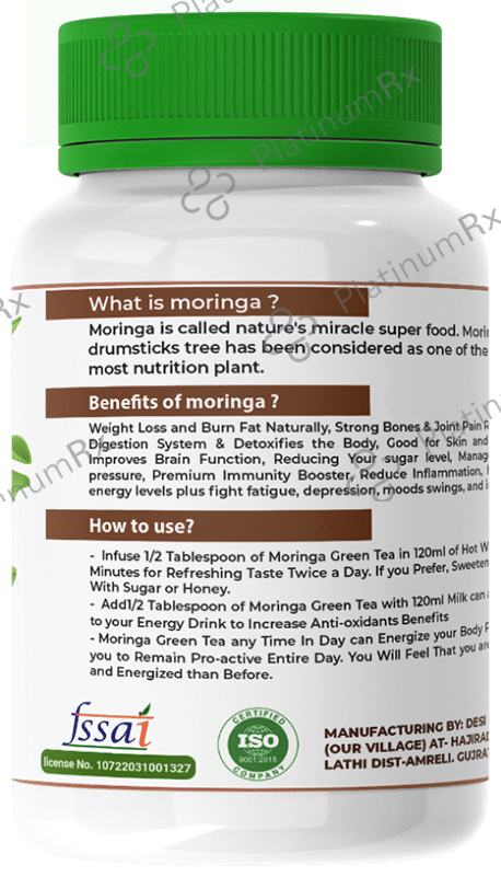 Desi Moringas Herbal Mint Green Tea Sachet (1gm Each)
