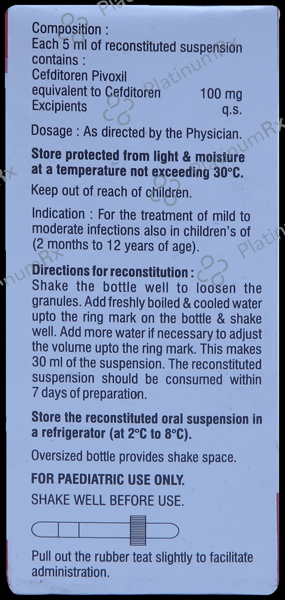 Zostum O 100mg Dry Syrup 30ml
