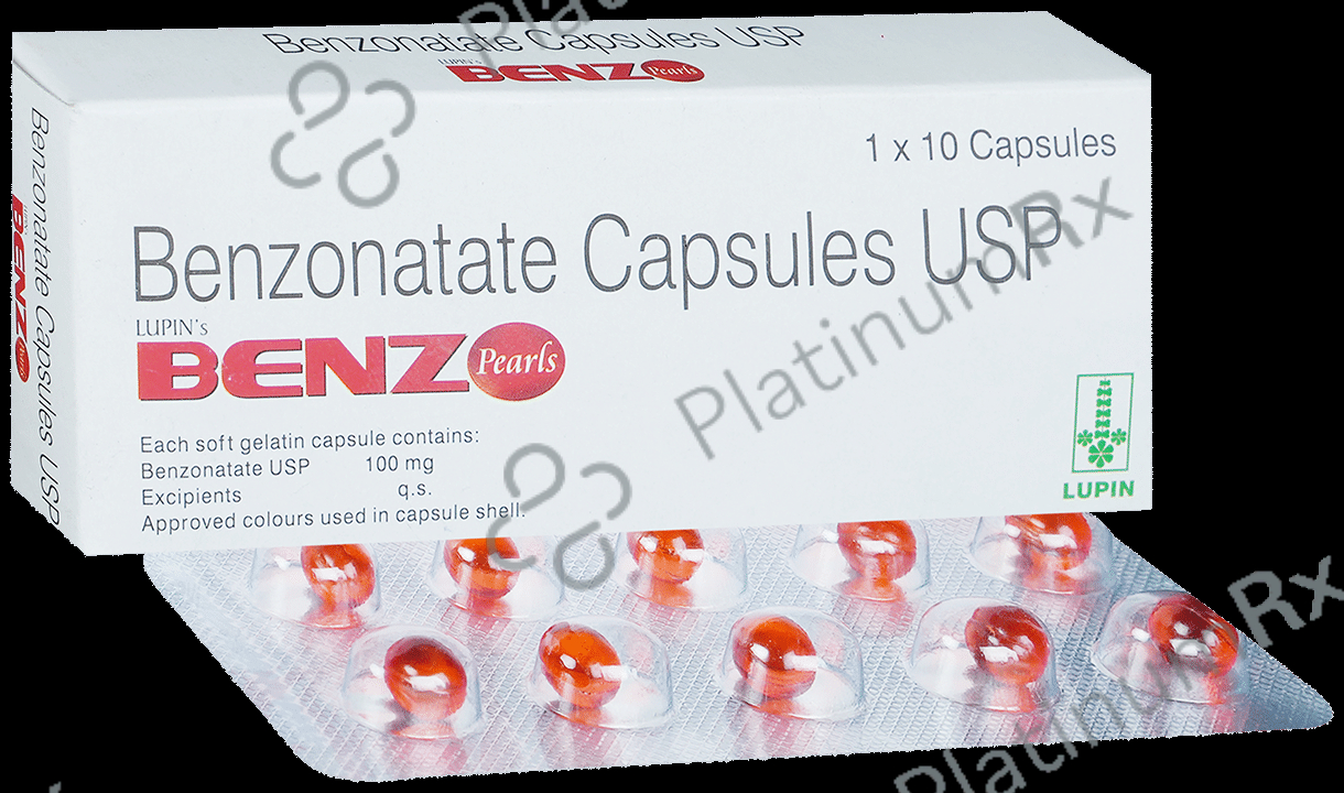 Lupins Benz Pearls 100mg Capsule 10s