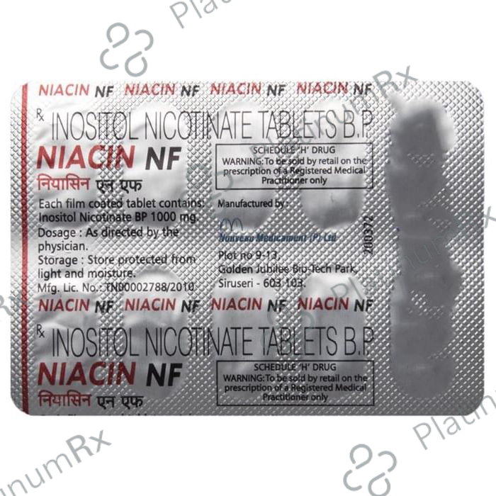 Niacin NF 1000mg Tablet 10s
