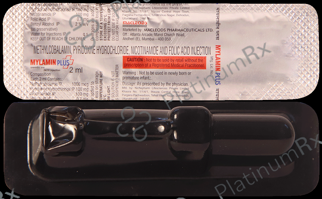 Mylamin Plus 1000mg Injection 2ml