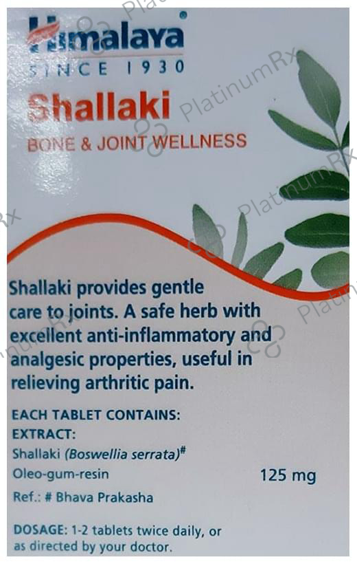 Himalaya Wellness Pure Herbs Shallaki Bone & Joint Wellness Tablet Reduces Pain & Inflammation 60s