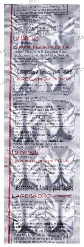 Laregab AT 10/300mg Tablet 10s