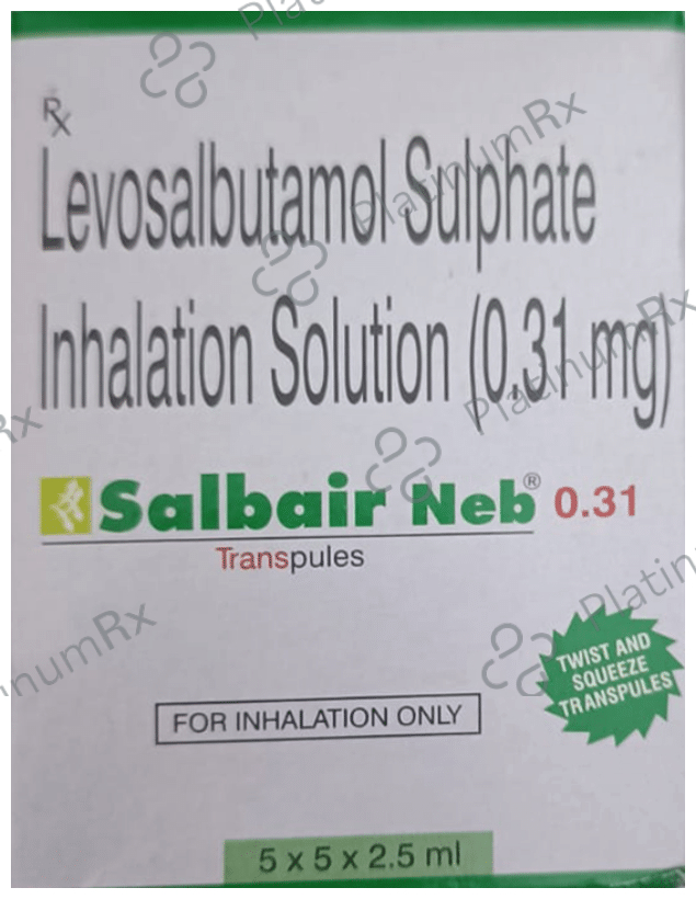 Salbair Neb 0.31 Transpules 5 Transpules