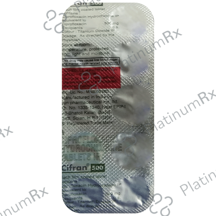 Cifran 500mg Tablet 10s