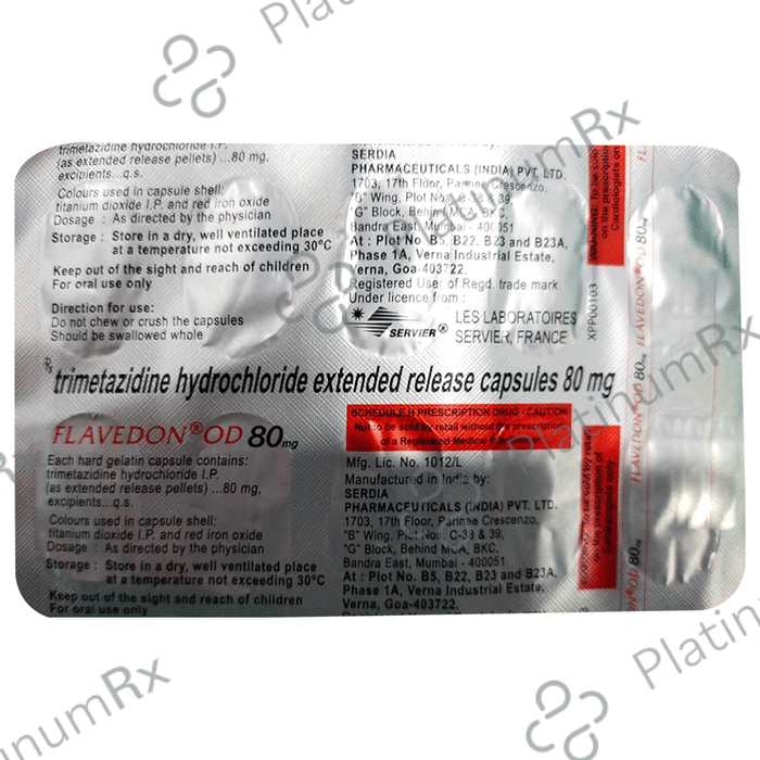 Flavedon OD 80mg Capsule ER 10s