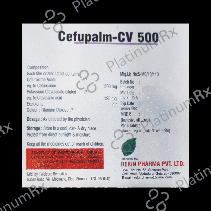 Cefupalm-CV 500 Tablet