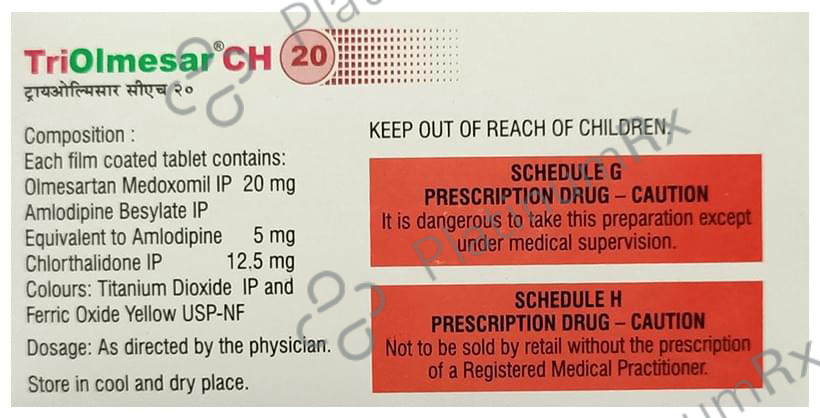 Triolmesar CH 5/12.5/20mg Tablet 15s