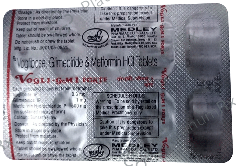 Vogli GM 1/500/0.3mg Tablet SR 10s