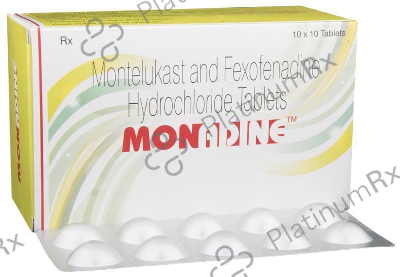 Monadine 120/10mg Tablet 10s