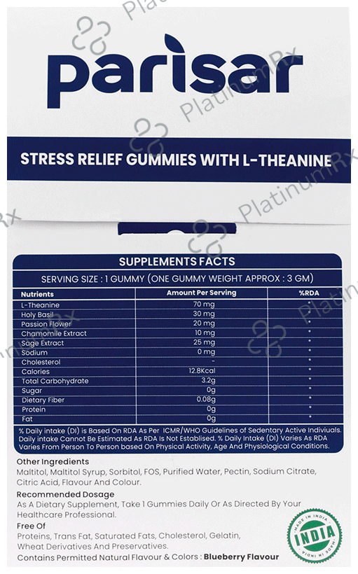 Parisar Stress & Anxiety Relief Gummies
