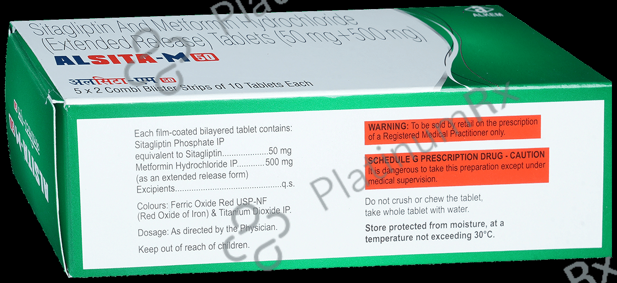 Alsita M 50/500mg Tablet ER 10s