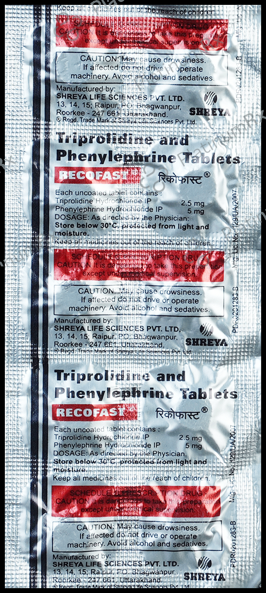 Recofast 5/2.5mg Tablet 10s