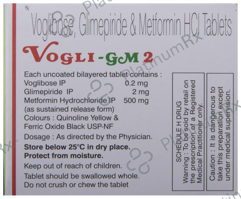 Vogli GM 2/500/0.2mg Tablet 10s