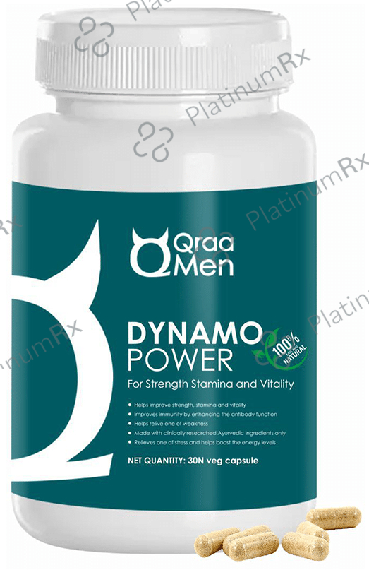 Qraa Men Dynamo Power Veg Capsule 30 vegicaps